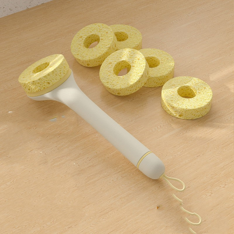 Discover the Ultimate Cleaning Companion: Wood Pulp Sponge Cleaning Brush